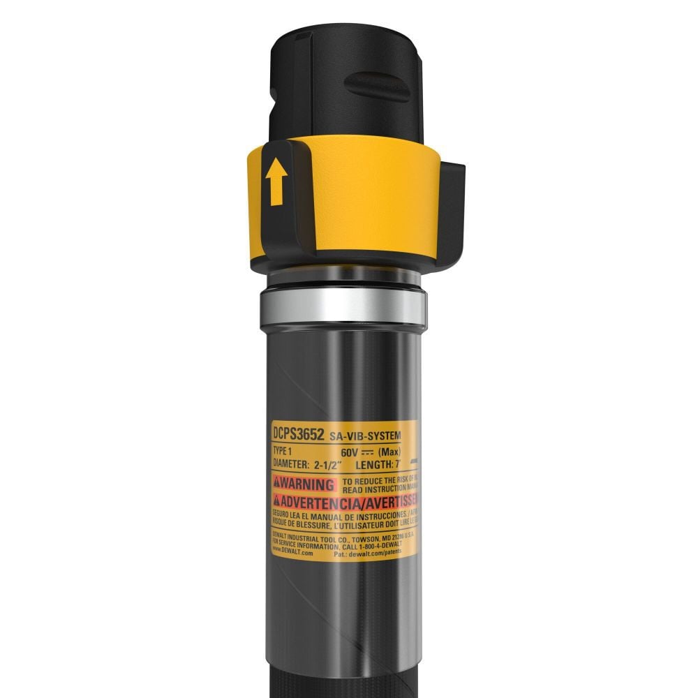 DEWALT 2-1/2 Inch Vibrator Head with 7 Ft Shaft 2 DEWALT 2-1/2 Inch Vibrator Head with 7 Ft Shaft - Image 2
