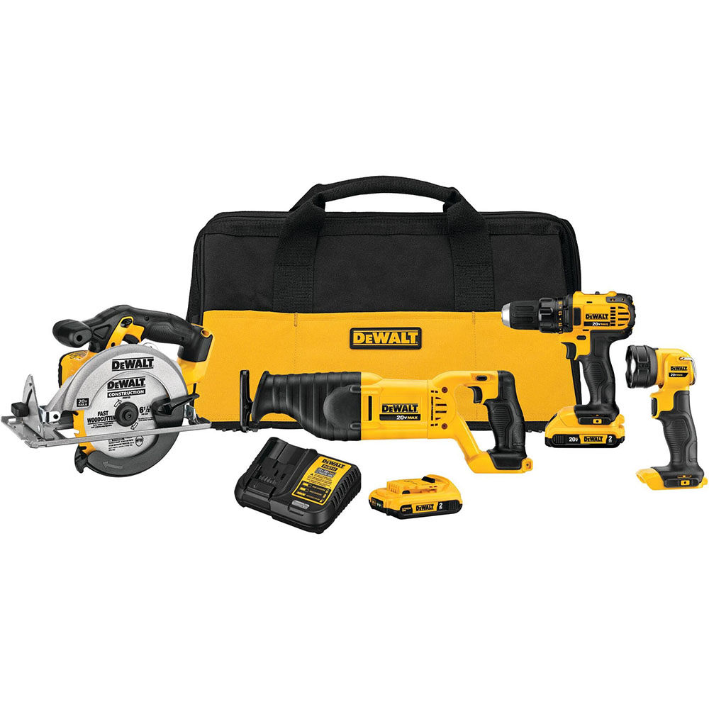 DEWALT 20V MAX 4 Tool Combo Kit 1 DEWALT 20V MAX 4 Tool Combo Kit