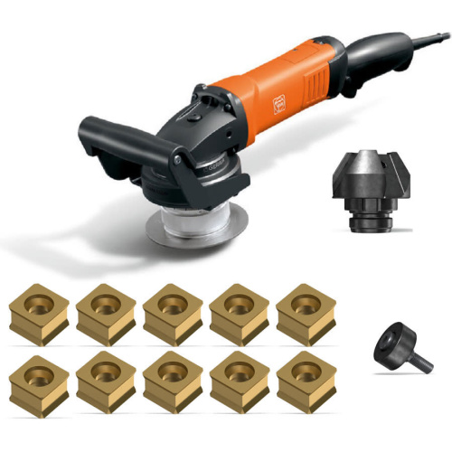 Fein KFH 17-8 37.5 Degree Mild Steel Flat Plate Weld Beveler Bundle with KX Chamfer Inserts