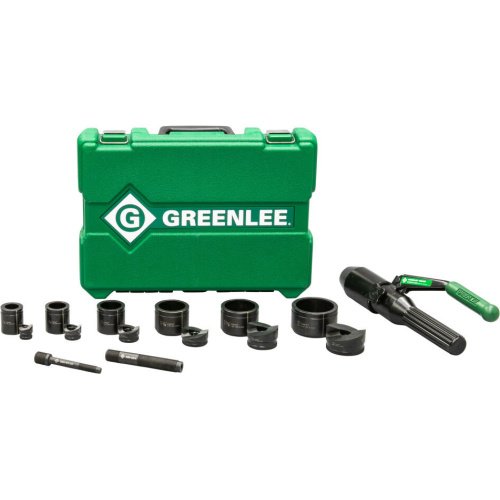 Greenlee Quick Draw 8-Ton Hydraulic Knockout Kit with SlugBuster 1/2 Inch to 2 Inch