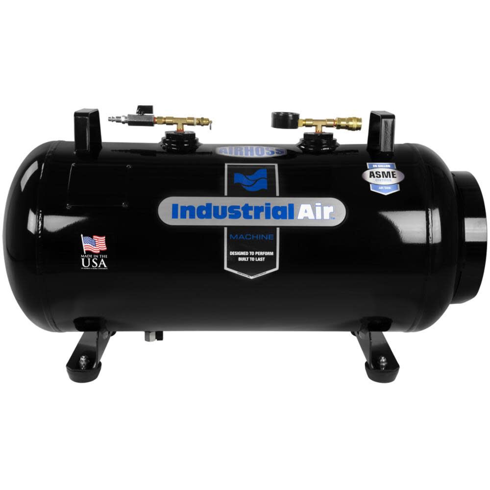 Industrial Air Compressor 1.9 HP Horizontal In Line Cast Iron Pump 20 Gallon 2 Industrial Air Compressor 1.9 HP Horizontal In Line Cast Iron Pump 20 Gallon - Image 2