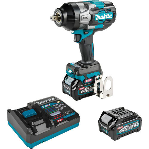 Makita 40V max XGT Brushless Cordless 4-Speed High-Torque 1/2 Inch Square Drive Impact Wrench 2.5Ah Kit with Detent Anvil