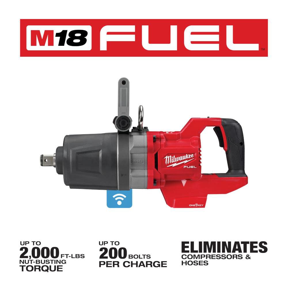 Milwaukee M18 FUEL 1inch D Handle Impact Wrench ONE KEY (Bare Tool) 2 Milwaukee M18 FUEL 1inch D Handle Impact Wrench ONE KEY (Bare Tool) - Image 2