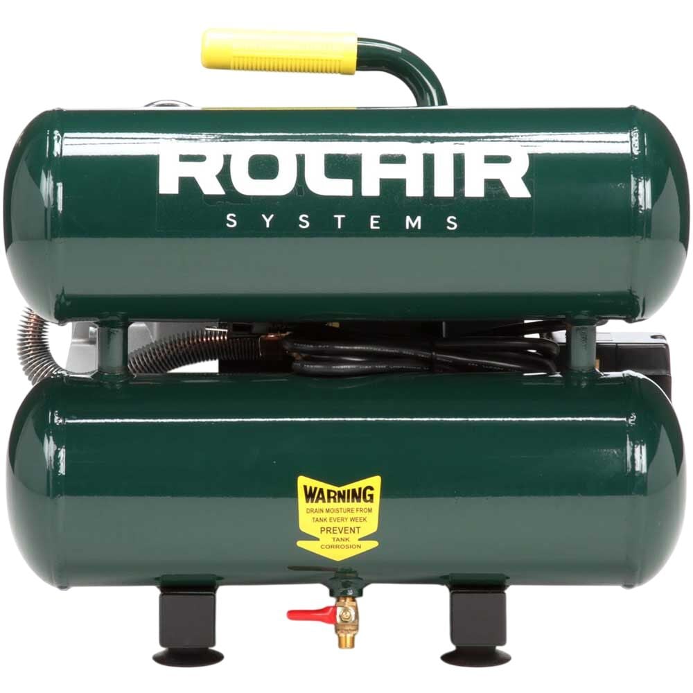 Rolair 1 HP - Ultra-Quiet (115V) 2.4CFM@90PSI 2.5 Gallon Oil Less Compressor 4 Rolair 1 HP - Ultra-Quiet (115V) 2.4CFM@90PSI 2.5 Gallon Oil Less Compressor - Image 4