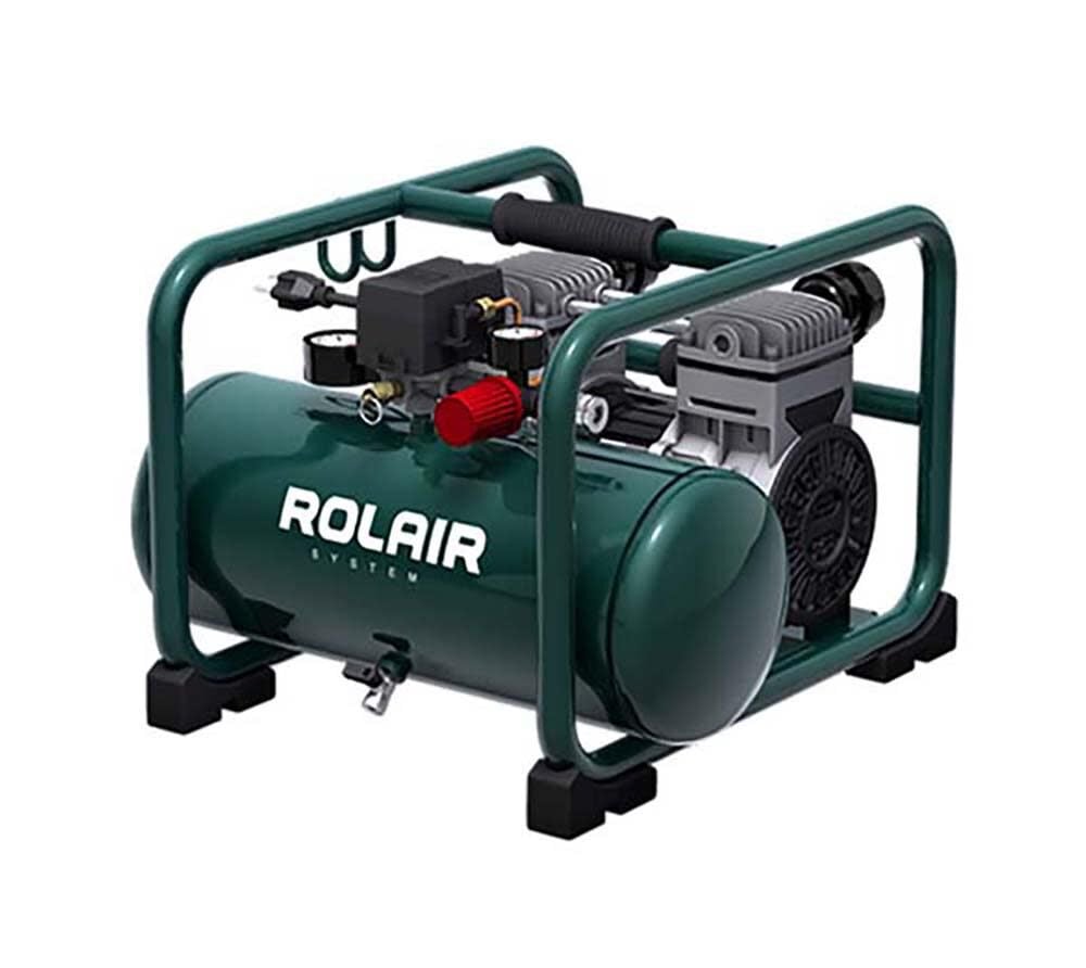 Rolair 1 HP - Ultra-Quiet (115V) 2.4CFM@90PSI 2.5 Gallon Oil Less Compressor 5 Rolair 1 HP - Ultra-Quiet (115V) 2.4CFM@90PSI 2.5 Gallon Oil Less Compressor - Image 5