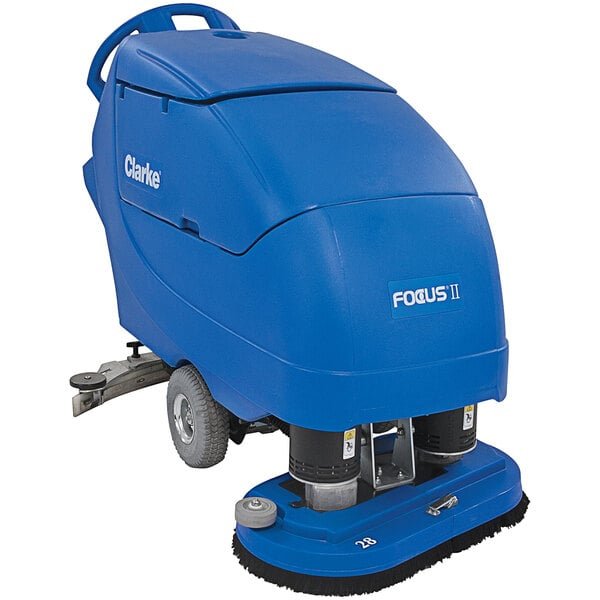 Clarke 05414A Focus II DISC34 34" AGM Cordless Walk Behind Disc Floor Scrubber - 23 Gallon