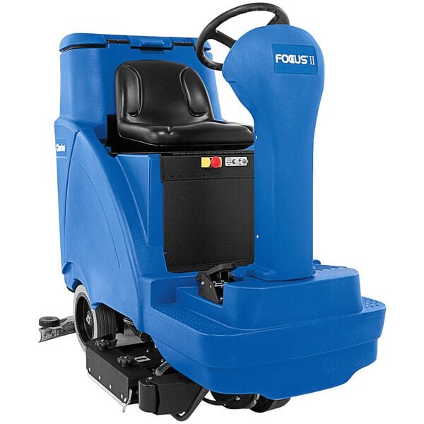 Clarke 56114023 Focus II R BOOST28 28" Cordless Ride-On Orbital Floor Scrubber with Chemical-Free Surface Prep - 31 Gallon