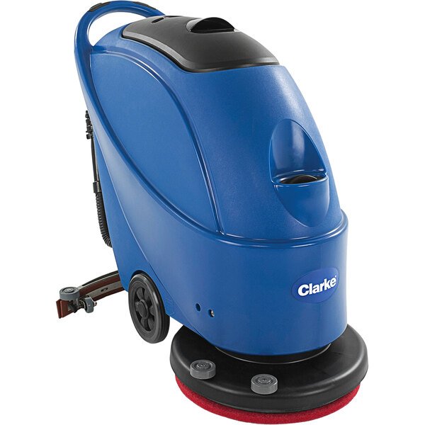 Clarke 56384776 CA30 20B 20" Cordless Walk Behind Disc Floor Scrubber with Battery and Charger - 160 RPM