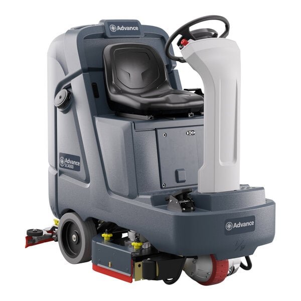 Advance SC4000 28D 56120025 28" Cordless Ride-On Disc Floor Scrubber with AGM Batteries - 33 Gallon, 36V, 250 RPM