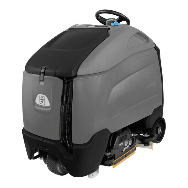 Karcher Chariot 3 iScrub 26 SP 1.008-091.0 26" Cordless Stand-On Cylindrical Floor Scrubber with (3) 234 Ah AGM Batteries, On-Board Charger, Cylindrical Scrub Deck, and Chemical Metering - 25 Gallon, 36V, 720 / 950 RPM