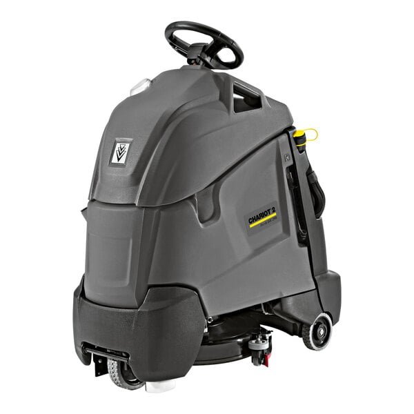 Karcher Chariot 2 iScrub 20 1.008-138.0 20" Deluxe Cordless Stand-On Orbital Floor Scrubber with (3) 114 Ah AGM Batteries, On-Board Charger, and Pad Driver - 10 Gallon, 36V, 180 RPM