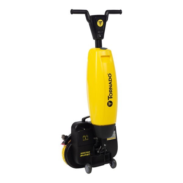 Tornado Microburst TS040-W17-U 17 1/2" Cordless Walk-Behind Ultra-Compact Dual-Disc Floor Scrubber - Machine Only - 1.3 Gallon