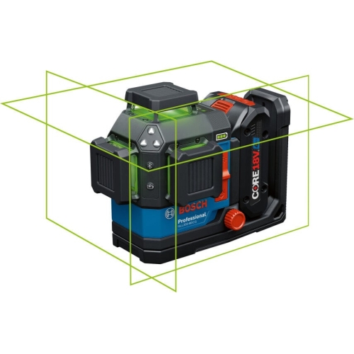 Bosch 18V 360 Degree Connected Green-Beam Three-Plane Leveling and Alignment Laser Kit