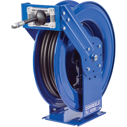 Coxreels Hose Reel Supreme Duty Spring Rewind for Air/Water/Oil 1in ID 50' Hose 1250 PSI