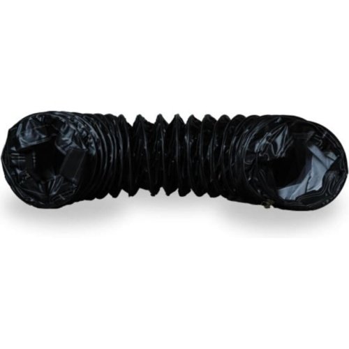 Frost Fighter 20in x 25' High Temperature Black Duct Hose With Belt Cuff Attachment