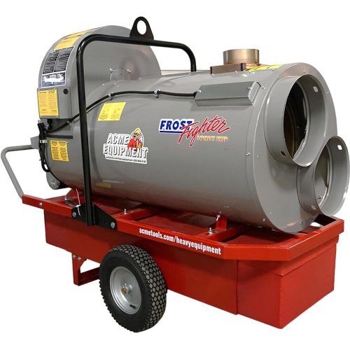 Frost Fighter Indirect Fired 500k BTU Portable Heater System with Power Meter and Fan Bypass Switch(OIL/DIESEL) 20 amp
