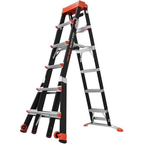 Little Giant Safety Select Step M6 Fiberglass Type 1AA Adjustable Step Ladder