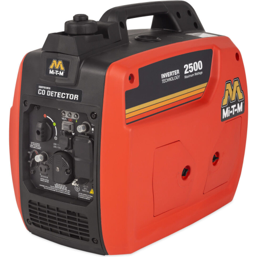 Mi T M 2,500 Watt Gas Powered 50-State Portable Inverter Generator with CO Detector