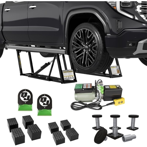 QuickJack 8000TLX 8000 Lbs 110V Extended Frame Portable Truck Lift Package