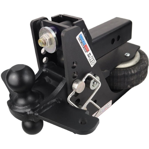 Shocker Hitch HD 20K Max Black 2 1/2 Inch Receiver Hitch & Black Combo Ball Mount with 2 Inch & 2 5/16 Inch Hitch Balls