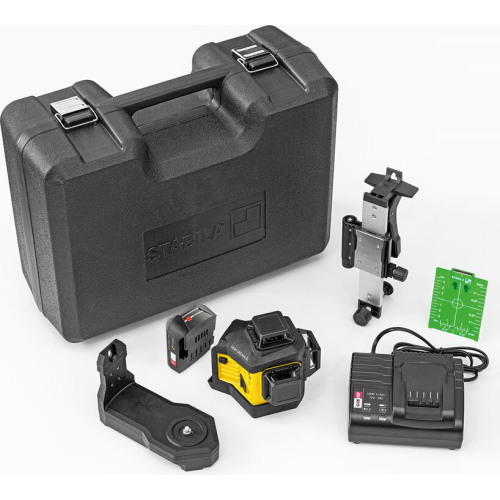 Stabila LAX 600G 3 PLANE/360 Green Beam Laser Kit 7pc